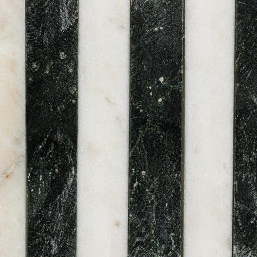 Tabla de cortar de mármol negro y blanco Bloomingville miniatura 5