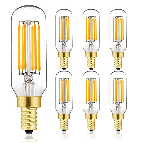 T6 LED Bulb, 60W Candelabra Dimmable Chandelier Light Bulbs 2700K Warm White Clear 600lm 6W E12 Vintage Tube LED Filament Edison Candle Bulb with Decorative 6Pack. T6 LED Bulb, 60W Candelabra Dimmable Chandelier Light Bulbs 2700K Warm White Clear 600lm 6W E12 Vintage Tube LED Filament Edison Candle Bulb with Decorative 6Pack.