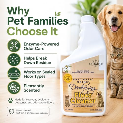 Image of NOYATECH Pet Floor Cleaner Concentrate, Enzyme Urine Odor Remover, 32 oz