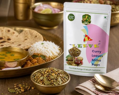 Image of Leeve Curry Leaves Kadi Patta Paan Mouth Freshener 400g | Herbal Paan Mukhwas | Digestive & Refreshing After Meal | Traditional Indian Mouth Freshener