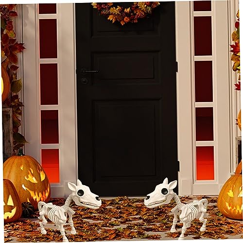 Cheval squelette d'Halloween résine stable pour remplacer le plastique déformé - 3