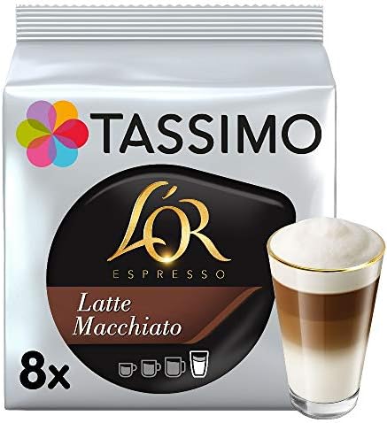 Tassimo L'OR Espresso Decaf Coffee Pods (Pack of 5, Total of 80 Coffee Capsules)