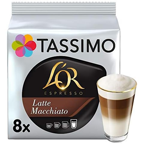 Tassimo L'OR Latte Macchiato Coffee Pods x8 (Pack of 5, Total 40 Drinks) Cover