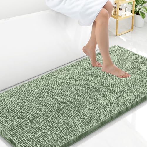 Arotive Bathroom Rugs 47x24, Extra Soft Absorbent Shaggy Chenille Bath