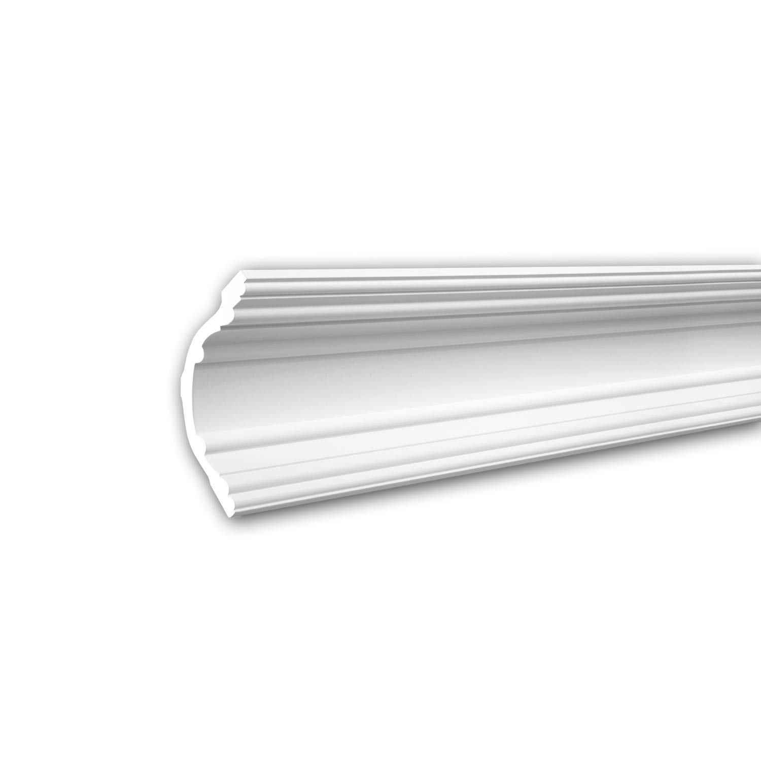 Corniche flexible 150168F Profhome en polyuréthane blanc de 200 cm