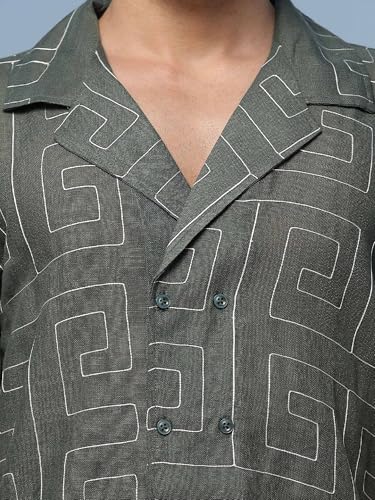 Image of Lymio Regular Fit Shirt for Men|| Men Stylish Regular Fit Shirt (Linen-E-Squre)
