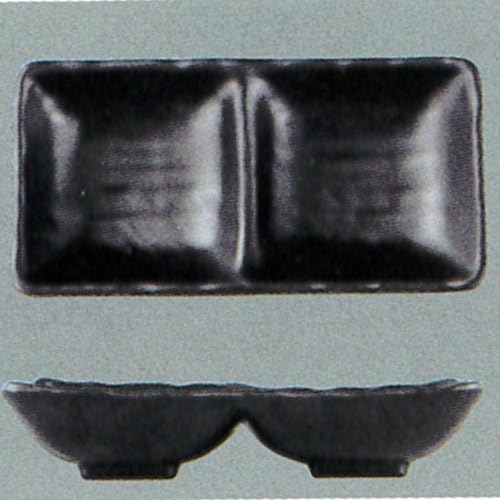 5-347-10 Condiment Dish, Black, 7.0 x 3.5 x 1.5 inches (17.7 x 8.9 x 3.8 cm), Melamine