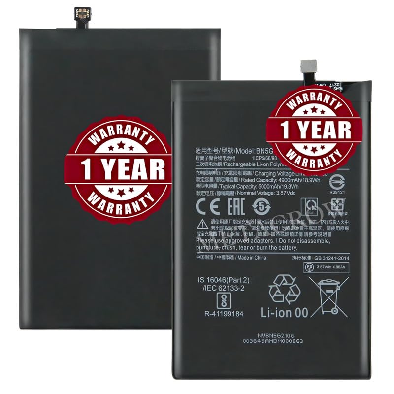 Image of Original BN5G Battery Compatible with Xiaomi Redmi 10A - (5000mAh) - 1 Year Warranty BC46