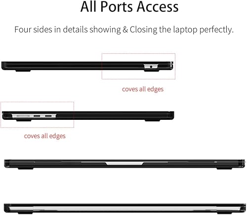 Miniatura 3 de ChiToMa Funda para MacBook Air de 15.3 pulgadas, versión 2023, chip A2941 M2, carcasa rígida de plástico, paño de pulido, cubierta de cámara y
