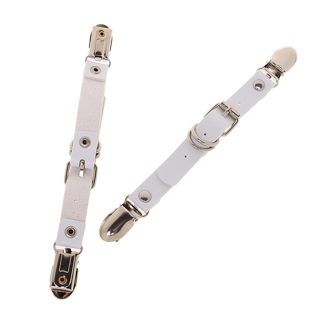 3NH® Womens Leg Garter Belt Punk Goth Thigh Suspenders Stockings Belt White-image-36