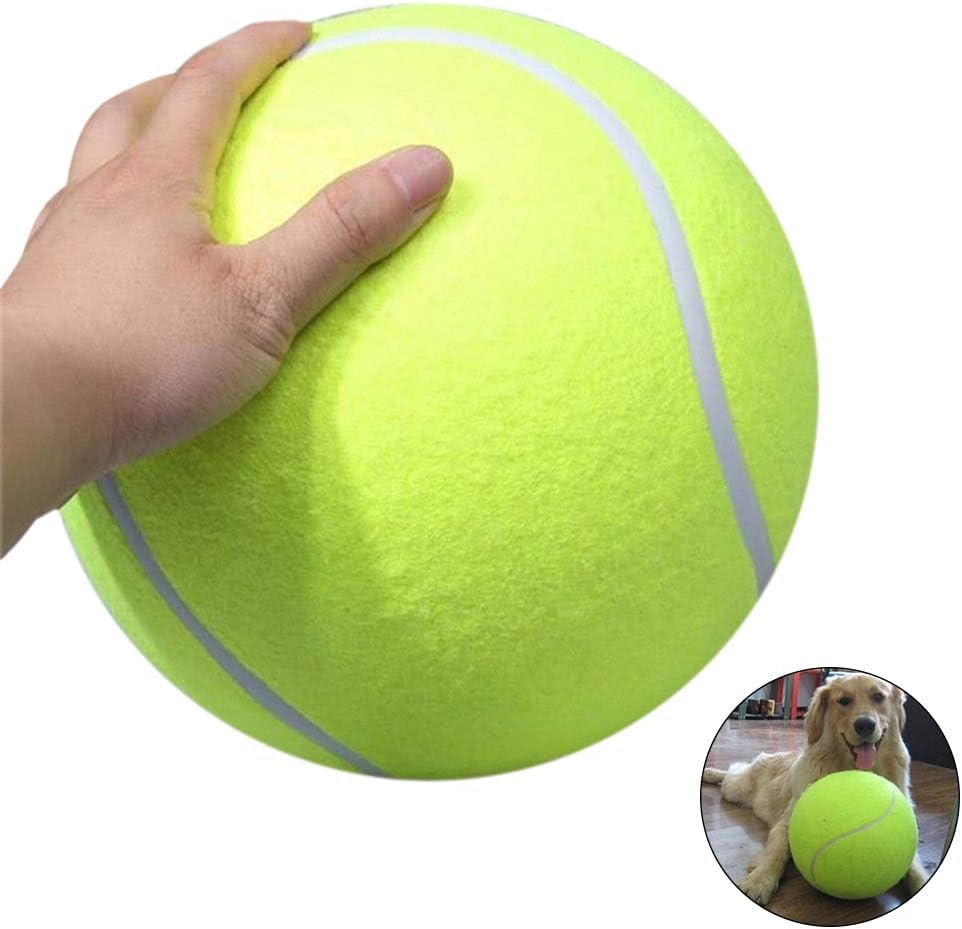 Zerodis 9,5' großer Tennisball, Haustierspielzeug, Mega-Jumbo-Hundespielzubehör, Spaß beim Outdoor-Sport, Strand-Cricket