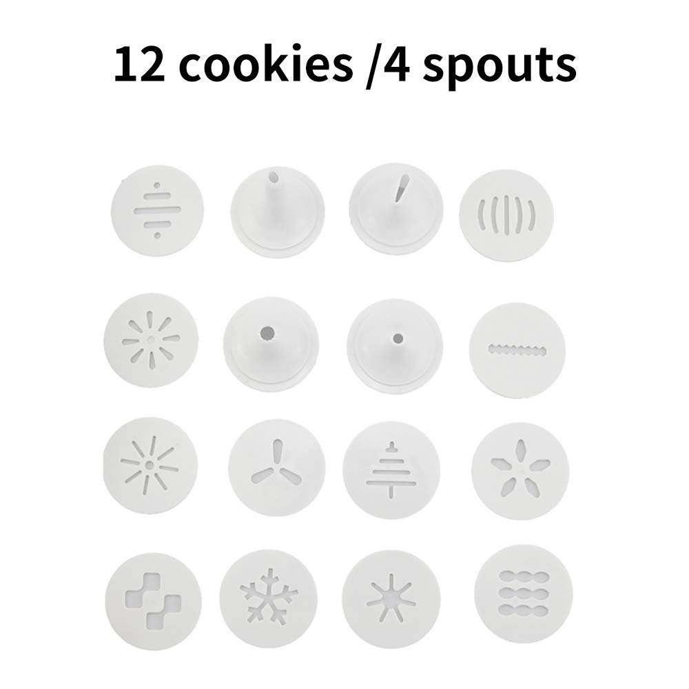 Stampante Per Biscotti, Kit Per Biscotti, Strumento Elettrico Per Decorare Biscotti, Macchina Per Biscotti Con 12 Dischi E 4 Punte Per Glassa, Per Fai Da Te E Decorazione Per Torte