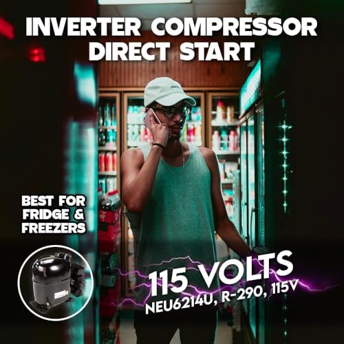 Image of NEU6214U Refrigerator Compressor 115V - R290 Refrigerant