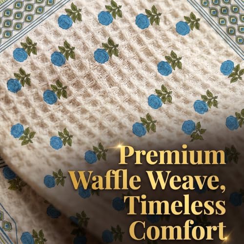 Image of Mafatlal Madhuban Soft & Absorbent Cotton Bath Towel (147x76 cm) | 250 GSM | Lightweight, Quick Dry, Floral Design