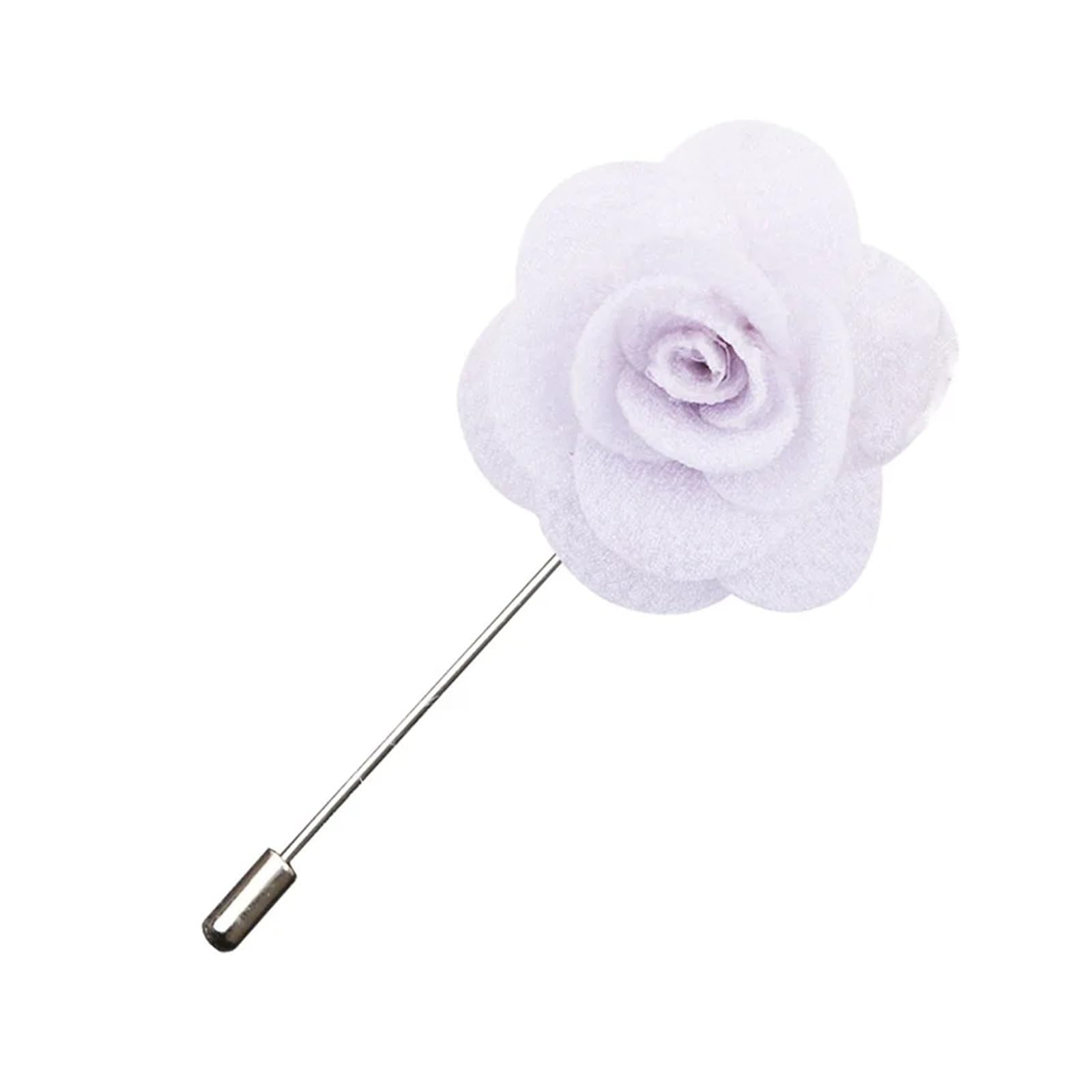 MQFBNNP Wedding boutonniere Boutonniere Men Brooch Pins Wedding Groom Buttonholes(WHITE)