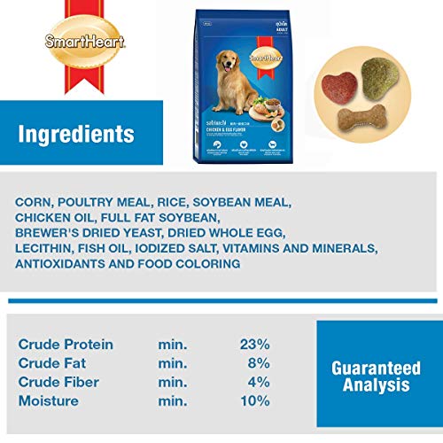 Image of Smart Heart SmartHeart Adult Dry Dog Food Chicken & Egg Flavour, 1.5 Kg