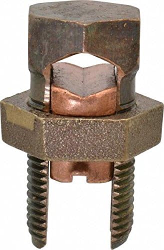 Voltada 50 Pack High Strength Copper Alloy Split Bolt Connector for Equine Fencing, Electrical Power grounding, bonding, and Pool bonding Applications