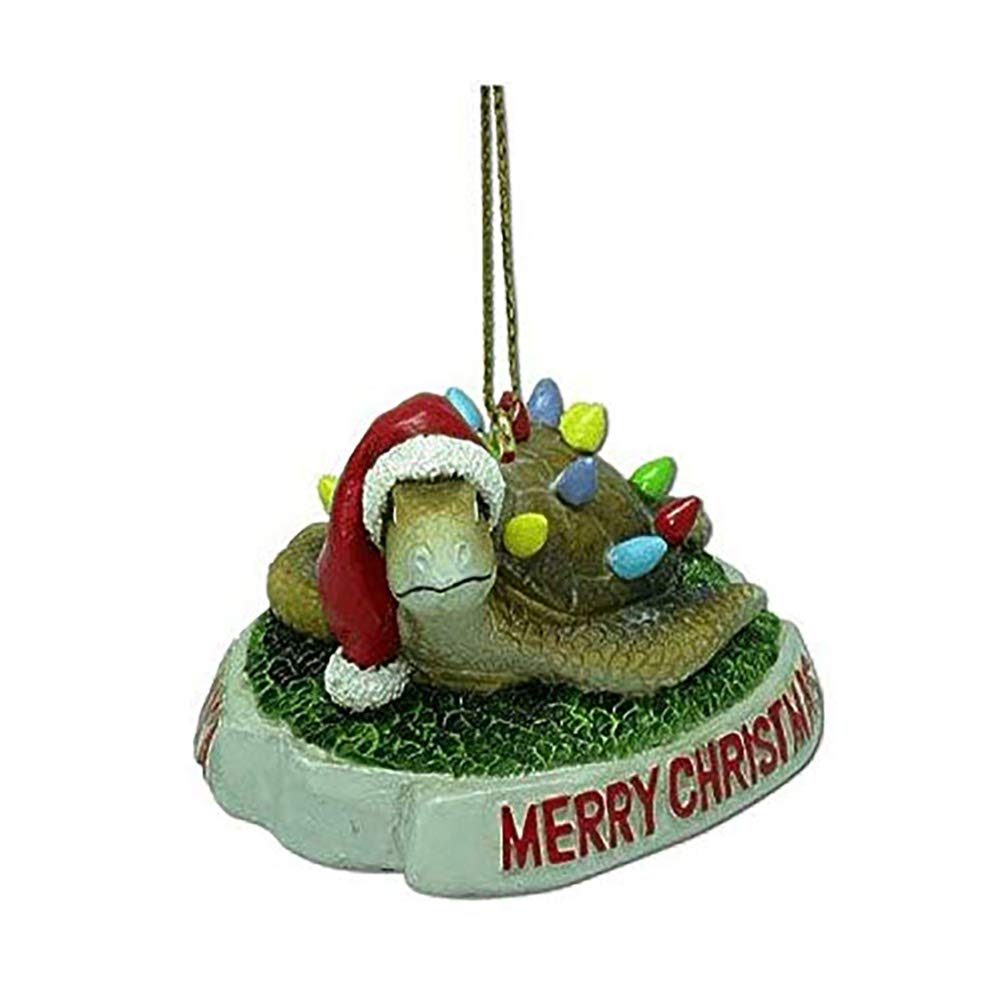 Hawaiian Merry Christmas Tortue Ornement suspendu deco sapin tropiques