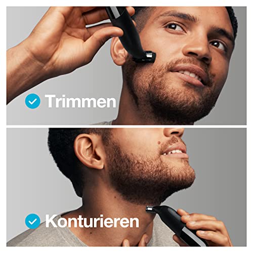 Foto von Braun Series X All-in-One Barttrimmer / Bodygroomer / Elektrorasierer Herren / Haarschneidemaschine, 5 Kammaufsätze, für 3-Tage-Bart, Haare, Körper & Intimbereich, Geschenk Mann, XT3200