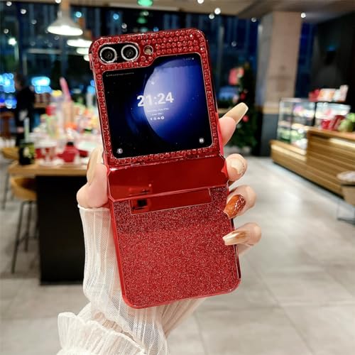 Coque de protection complète Galaxy Z Flip 6 antichoc et étui en cuir brillant antichute