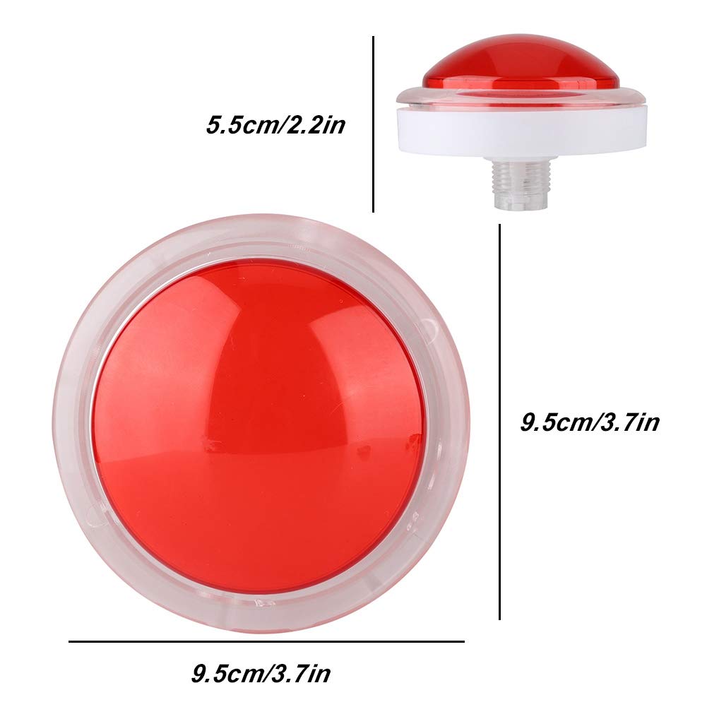 Dimensions of the Sutinna 100MM LED Arcade Push Button