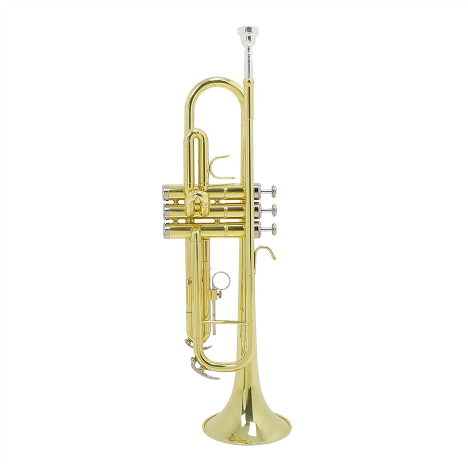 Trąbka Bb B Płaski Mosiężny Złoty Trwały Instrument Muzyczny Z Rękawiczkami Ustnikowymi Piankowy Futerał Instrument Trąbkowy Student Trąbka
