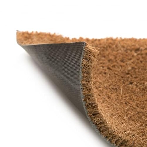 Image of Heavy Duty Natural Coir Entrance Matting Reception Door Mat 17mm 1m & 2m Wide (2m x 1.25m)