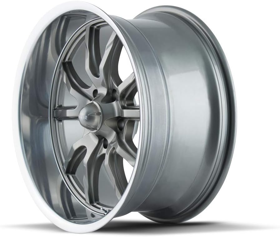 RIDLER 650 Grey/Polished Lip Wheel (17 x 8. inches /5 x 120 mm, 0 mm Offset)