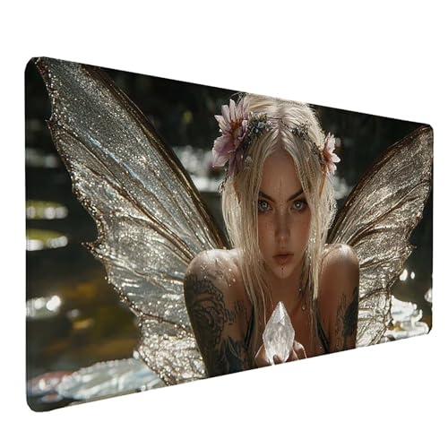 Tapis de souris XXL blanc fini les tapis qui glissent avec ce sous-main imperméable