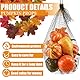HONGECB Kürbis Dekoration, 50 STK Künstliche Kürbisse Set, Herbstdekorationsset, Herbst Dekoration mit Mini Kürbis Eicheln Ahornblätter Tannenzapfen, für Herbst Halloween Tischdeko