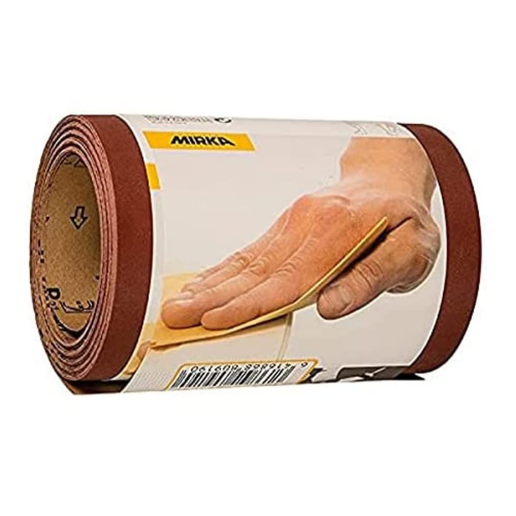 Mirka Red sandpaper roll 115mm x 5m / grit P100 / 1 roll/For sanding wood, metal and plastic