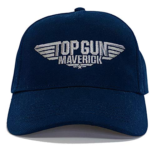 Top Gun Maverick - Berretto da baseball ricamato, blu navy, Taglia unica