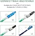 NewMainOne 2Pcs Fiber Optic Cleaner Pen Set - LC/MU 1.25mm and SC/STE2000/FC 2.5mm - 800+ Cleans - Professional Grade Cleaning Tools