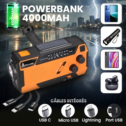 Radio d'应急 Extralink : panne d'électricité évitée grâce à la manivelle - 5