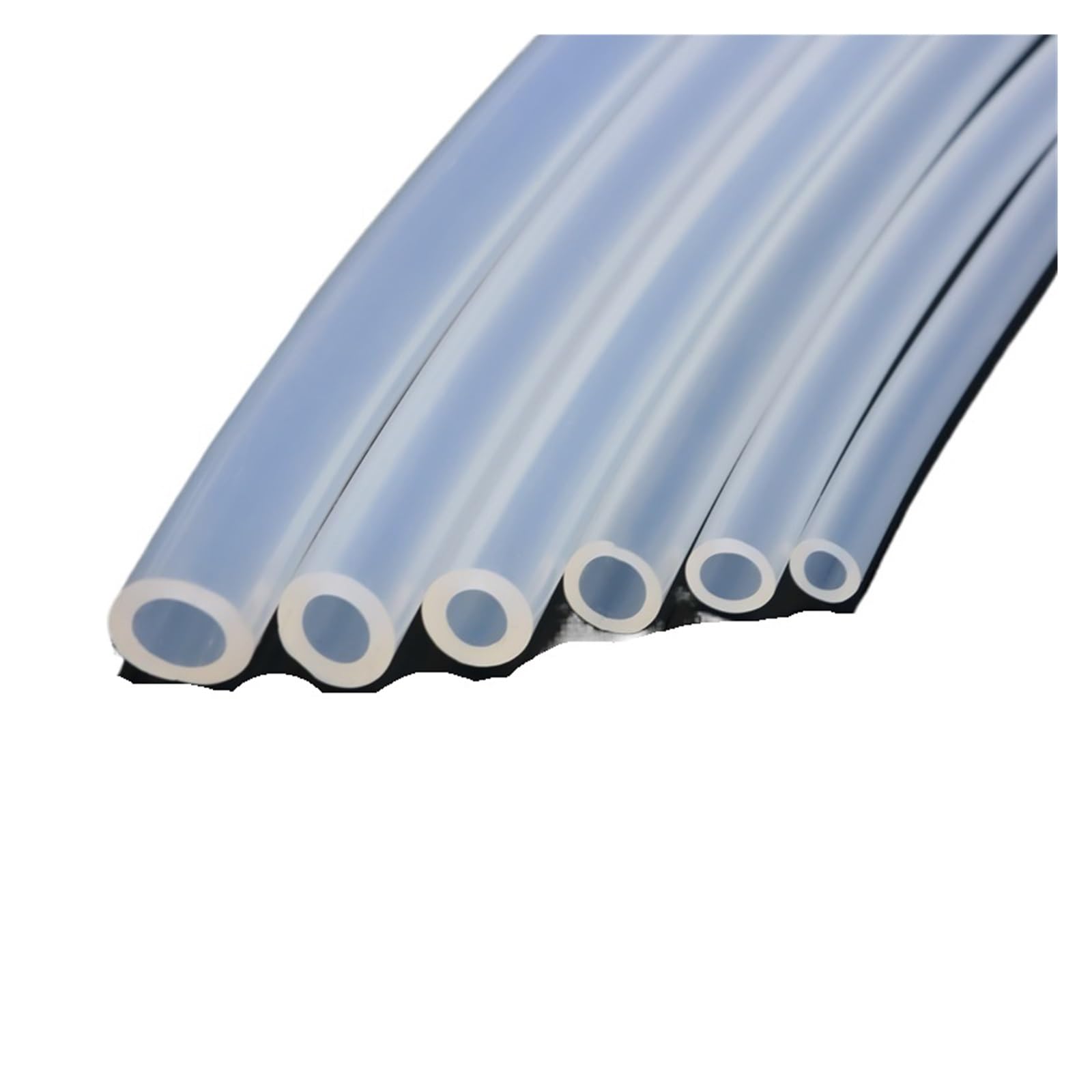 Tubo de bomba peristáltica silicona 1-10m diámetro interior 0,5-25,4mm transparente resistente a altas temperaturas(10meters,ID 3.2mm OD 6.4mm)