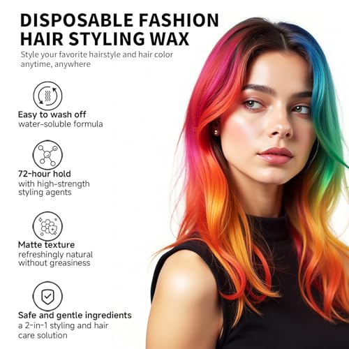 Cera color temporal para cabello morado SEVICH 50g miniatura 3