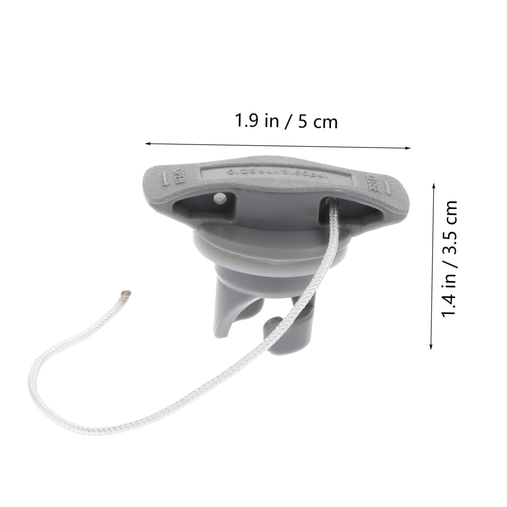 Bouchons De Valve D'air Pour Bateau Gonflable – Lot De 2, Avec Joint Caoutchouc, Dégonflage Rapide – Pour Kayak, Canoë, Piscine
