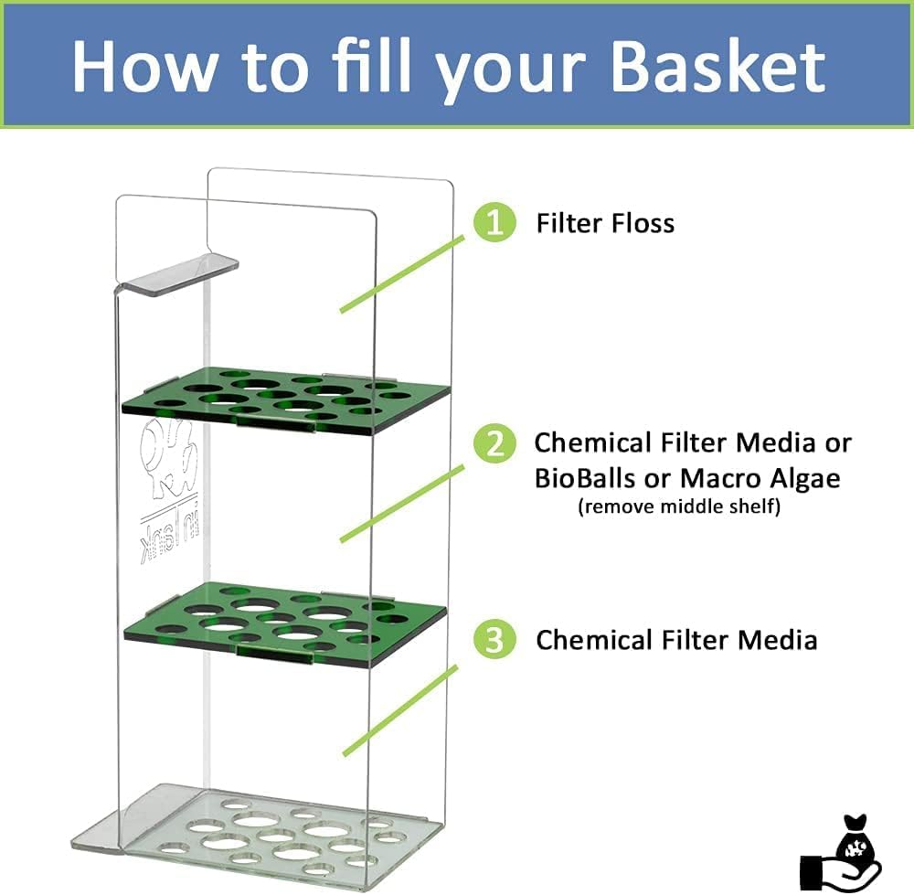 Media Basket Compatible with Flex 32.5 and 123L Aquariums