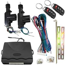 MACHSWON Central Lock Locking System, 24V Remote Control Keyless Entry System with 2 Actuator, 2 Remote Controls, Compatible with Trucks and Most Vehicles