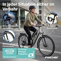 Fischer E-ATB Terra 2.2 Active, Elektrofahrrad für Damen und Herren, RH 50, 459Wh, Heckmotor 50Nm, 48V – Ansicht 4