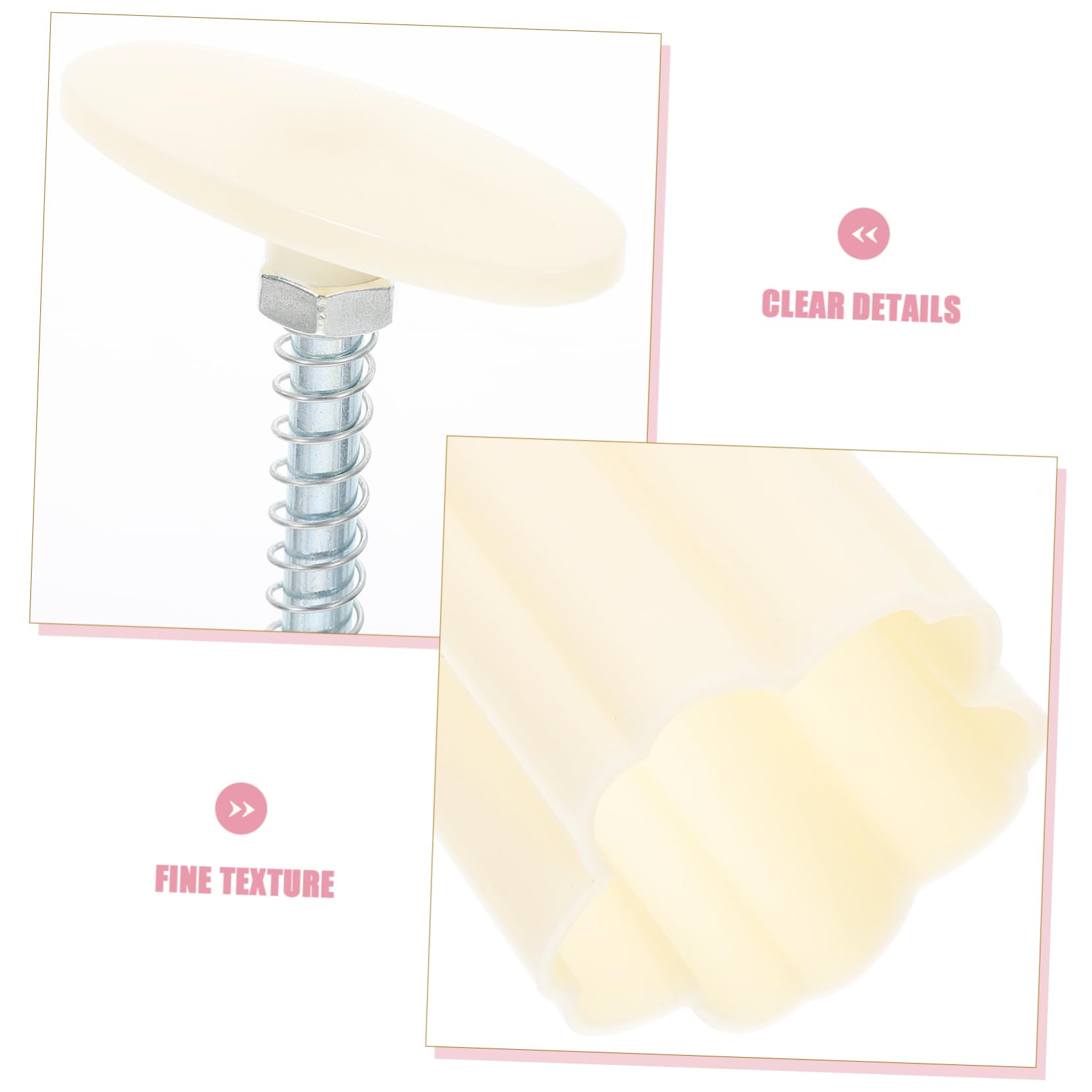OUNONA 5 Set Stampo per Moon Cake con Design Fiore Mold per Dolci da Casa per Festival Metà con Forme Distintive per Creazioni Gustose e Decorative