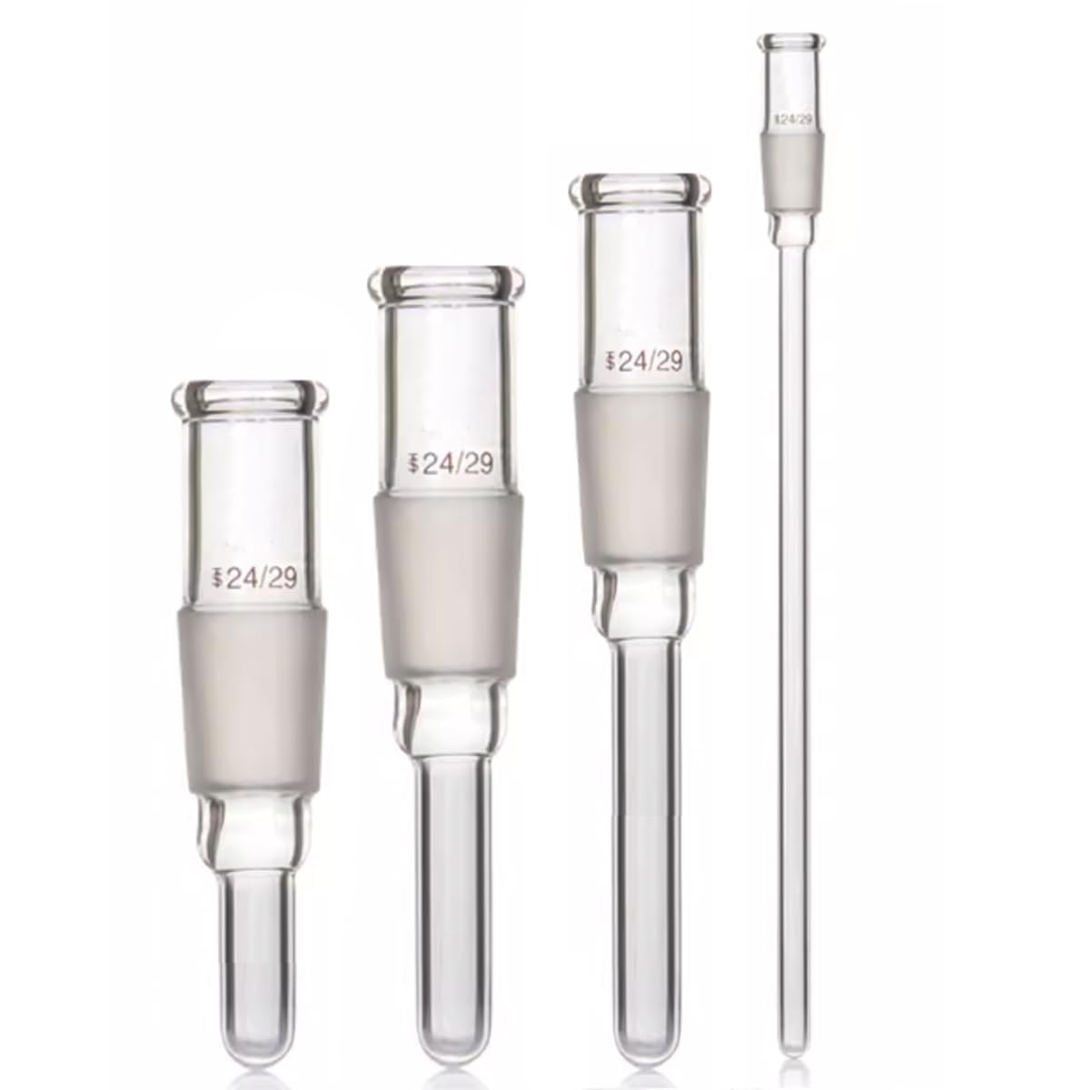 Thermometer Gehäuse transparente Glas Thermowells mit 24/29 Innengelenk für Destillationsgerät (150MM)
