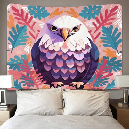 Couverture murale aigle 3D en polyester, cadeau déco idéal pour literie