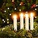 10 PCS LED Window Candles with Timer, Battery Operated Mini Taper Candle Lights, Christmas Tree Candles, Perfect for Home Decoration, Chandelier, Wedding, Warm White