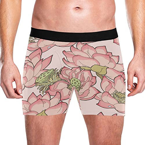 Bóxer para hombre elástico transpirable con estampado original de flores 2