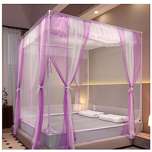 Moustiquaire de lit à baldaquin rose pour créer une chambre de princesse romantique