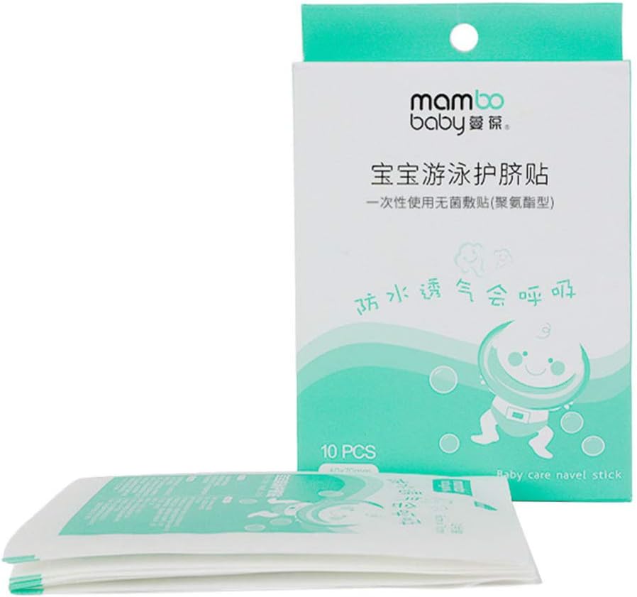 Kisangel 10pcs Baby Navel Sticker Waterproof Umbilical Cord Patch Swimming Bath Infant Abdominal Binder Belly Button Protectors