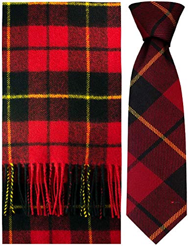 Bufanda y corbata Wallace Modern de I LUV LTD en tejido premium escocés