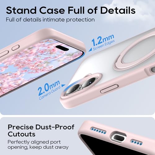 Coque Magsafe iPhone 16 Plus de qualité militaire avec béquille rotative robuste - 5