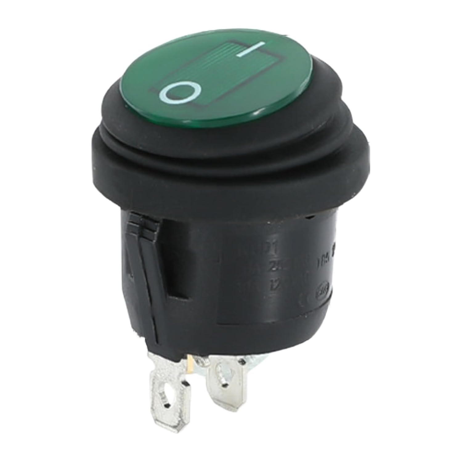 Boat Type/Round Small Switch Rocker with Light red Open with Waterproof Cover KCD1 Three-pin Two-Gear 6A 250V(RXZE1M2C 8 7A)